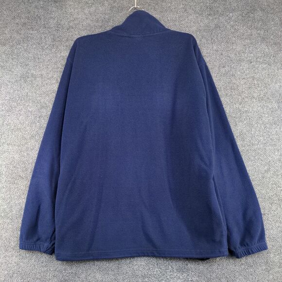 Red Oak Men's 1/4 Zip Fleece Jacket Blue Medium Notre Dame Embroidered - Picture 6 of 13